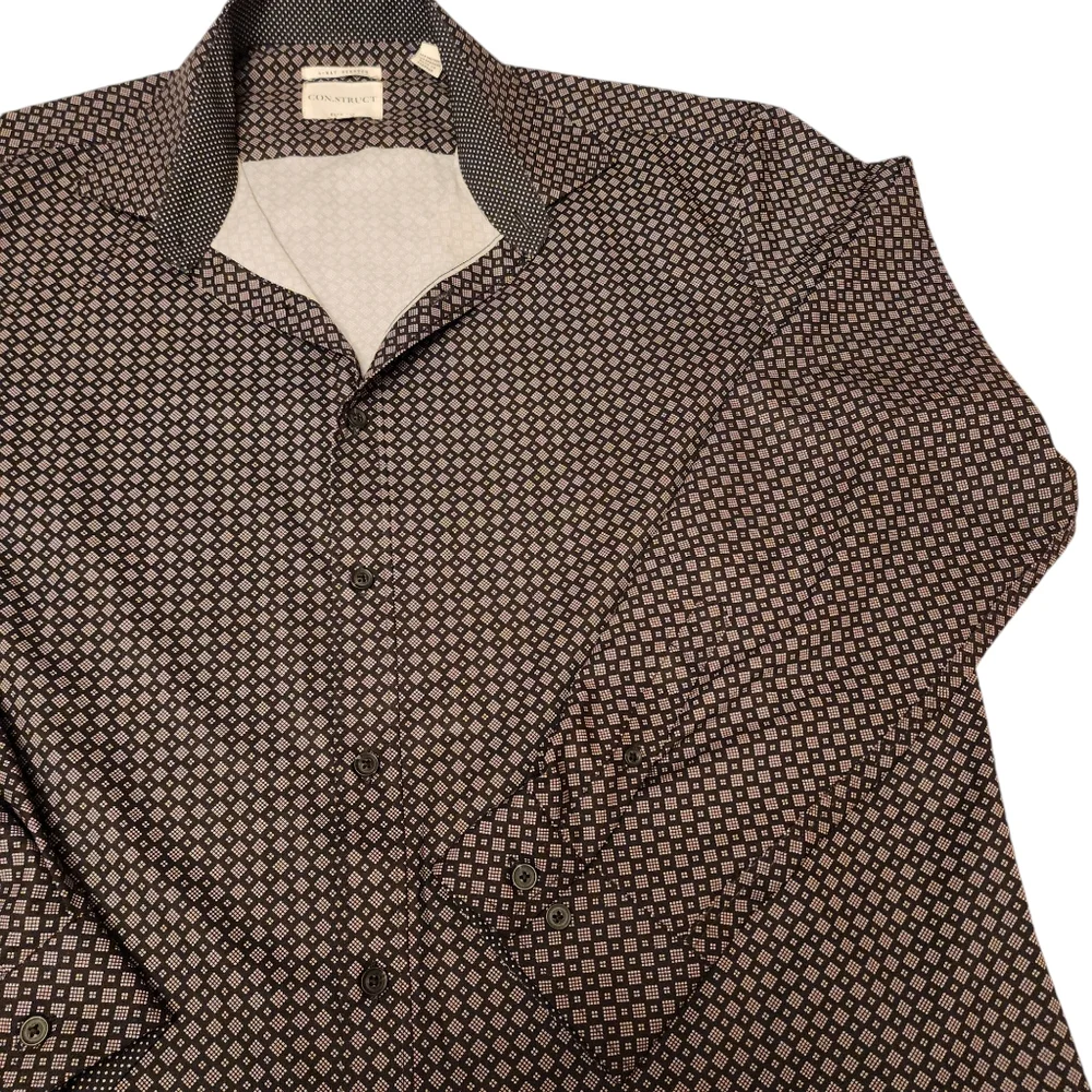 Construct Men's Geo 4-Way Stretch Casual Dress Shirt - Picture 2 of 10